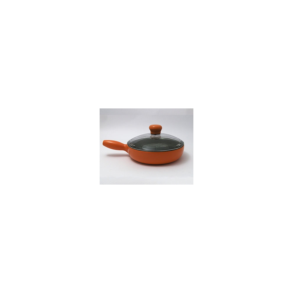 TEGAME UN MANICO IN GRES CM 23 ARANCIO COOKING