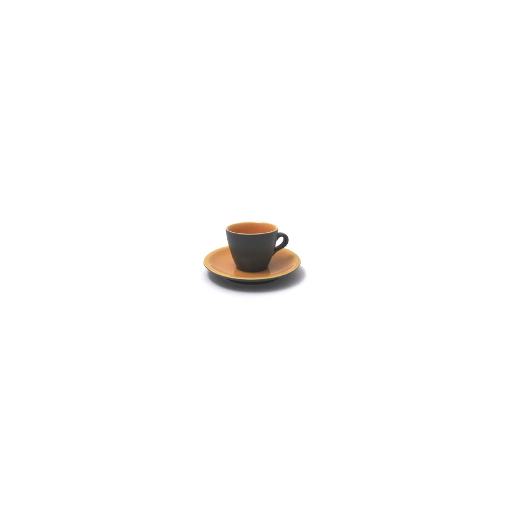 SET 6 TAZZINE CAFFE' CON PIATTO URBAN ARANCIO